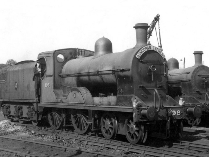 U class No.198 'Lough Swilly' and tender 43 at Dundalk shed after working the 'Bundoran Express'. (A.M. Wright)
