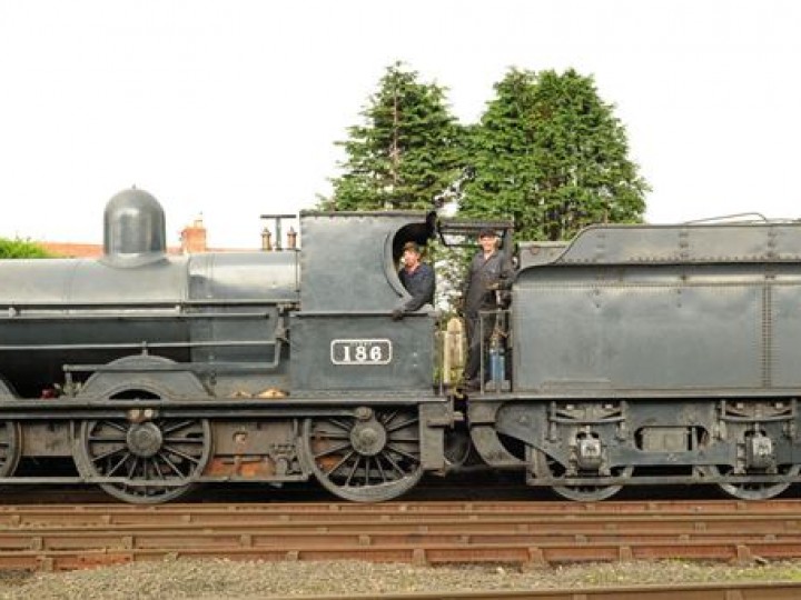 2011: A side view of No.186 at Whitehead. (R.C. Edwards)