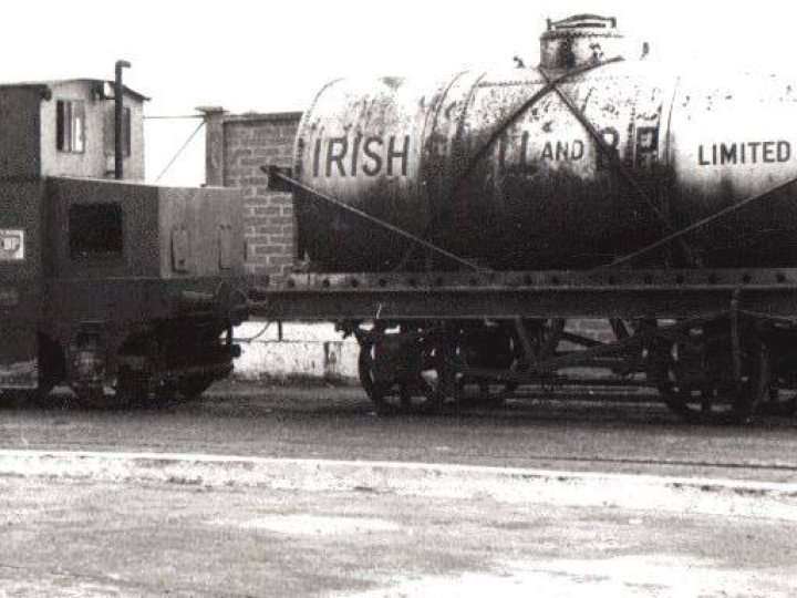 No.23, at the Irish Shell terminal at Dublin's Alexander Road, waiting to be collected by the RPSI, probably 1971. (A.Waldon)

