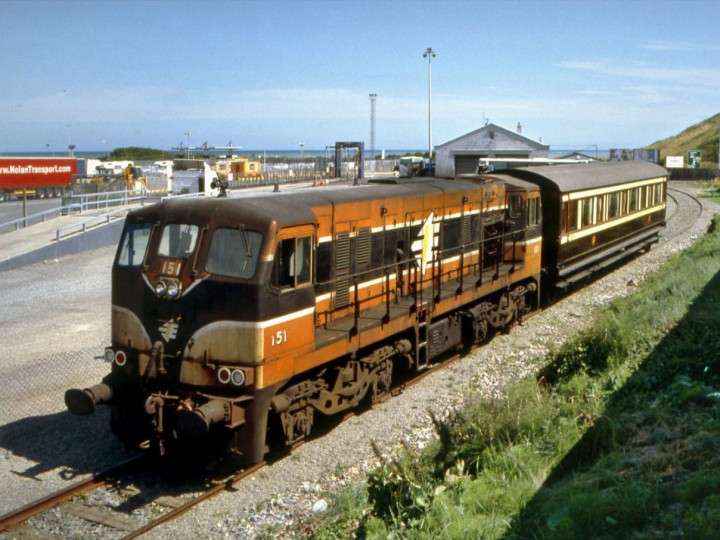 13/8/2006: The coach at Rosslare where it was on display to celebrate the Harbour's centenary. (R. Joanes)