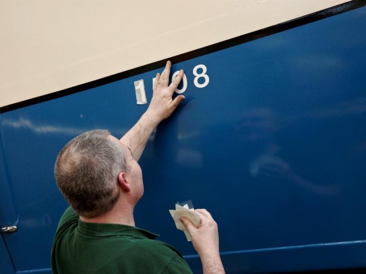 7/3/2015: The final touches are added to the coach. (S.Comiskey)