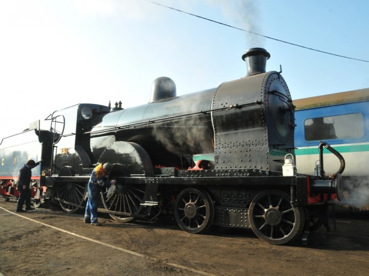 18/3/2015: No.131 is prepared for the GROW/Carrickfergus BC 'Thank You' event. (C.P. Friel)