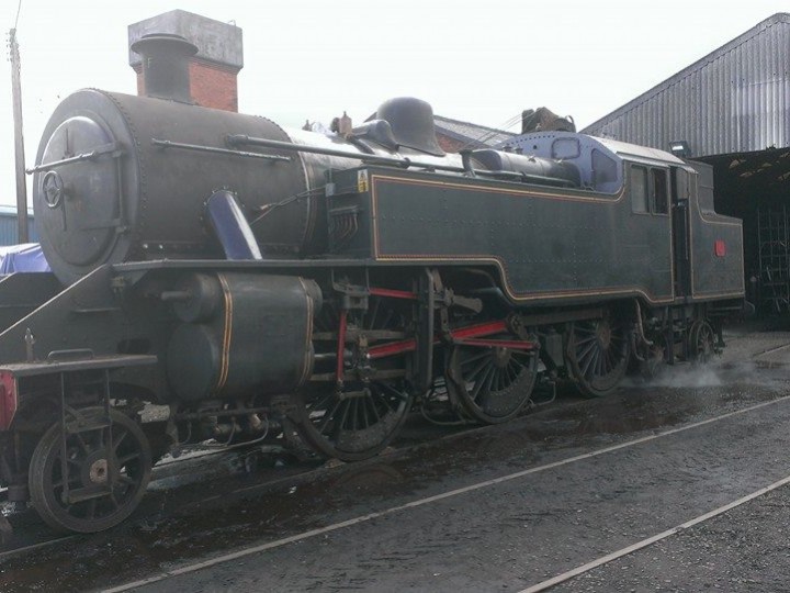 28/5/2015: No.4 is prepared for a steam test in advance of its return to traffic. (J. Adams)