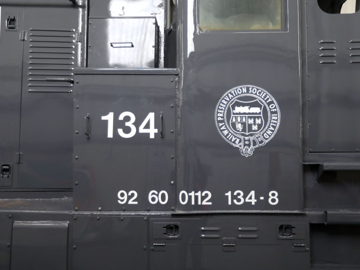 16/11/2021:the first time an RPSI locomotive has worn a Society logo.
