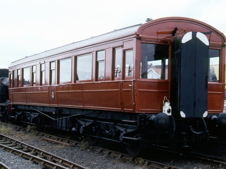 4/7/1981: Exterior view of 50 after restoration, taken at Whitehead. (C.P. Friel)