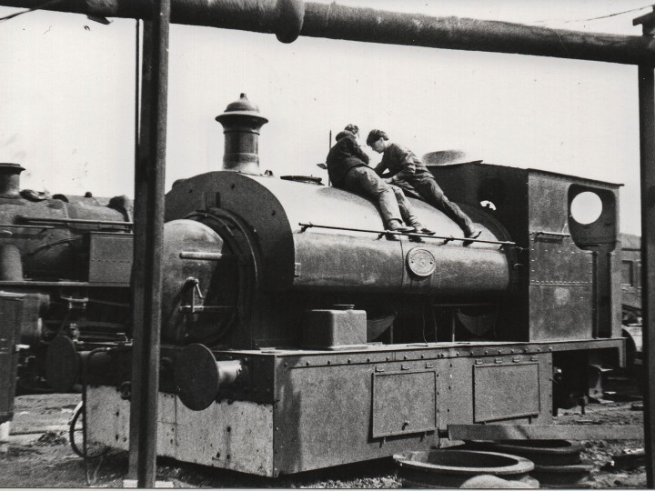 February 1966 when the loco’s wheels were turned, at York Road, from tramway profile to railway profile - otherwise the deep flange would have cut every track circuit cable going. (J.A. Cassells)