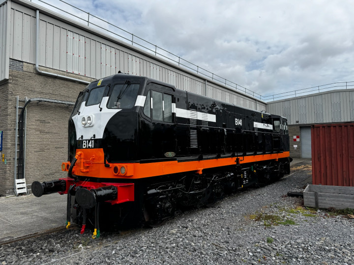 18/4/2026: B141 turned out nicely at Inchicore. (M. Merchant)