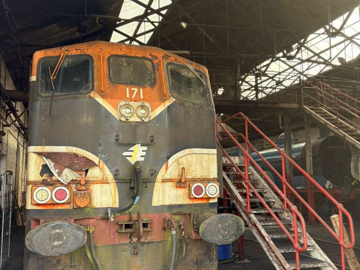 18/4/2026: Safely tucked up in Connolly Shed after transfer from Inchicore. (R. O'Keefe)