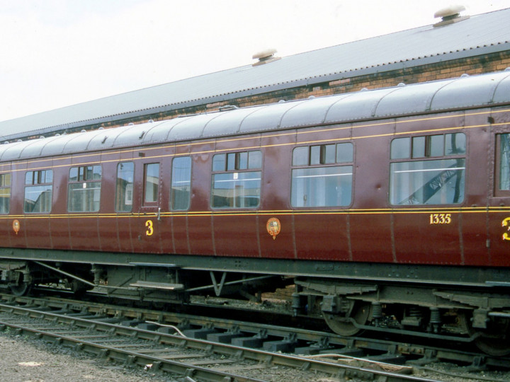 9/8/1987: Belfast CSD, a few days before the 40th Anniversary Enterprise, when the carriage looked absolutely splendid inside and out. (C.P. Friel)