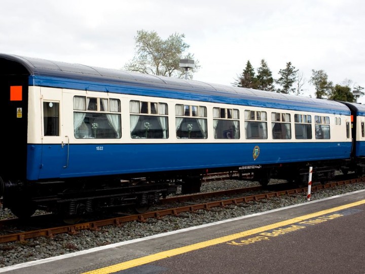 1/10/2014: Resplendent in the new RPSI livery, 1522 rests at Killarney during the 'Emerald Isle Express' charter. (S.Comiskey)