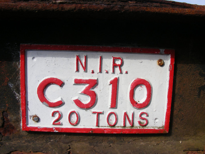 24/5/2009: C310 number plate. (C.P. Friel)
