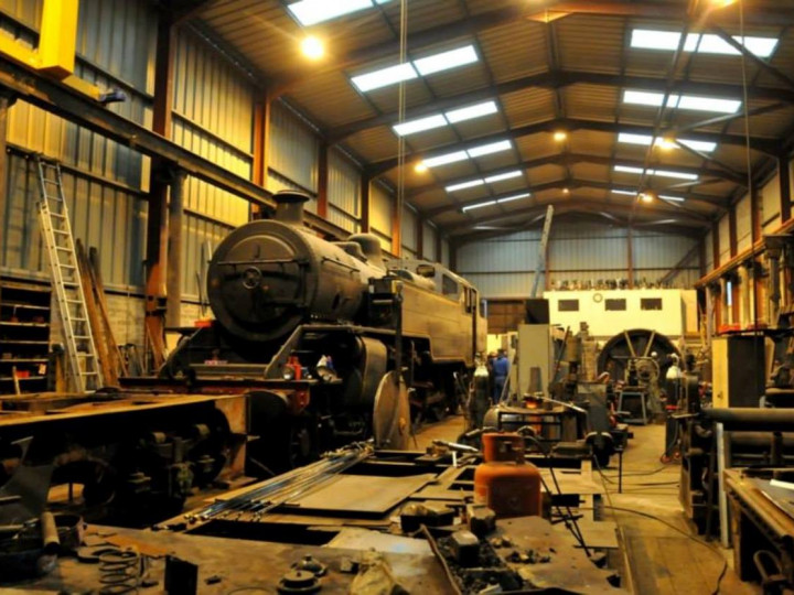 19/1/2015: No.4 under repair in the workshop. (C.P. Friel)