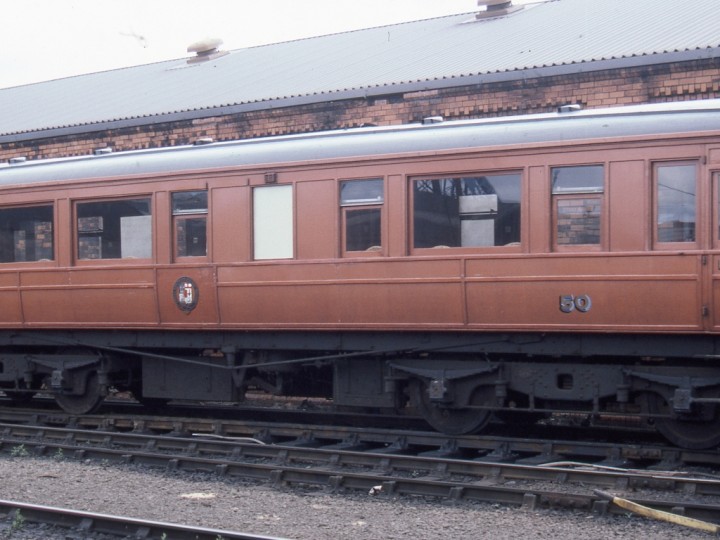 The saloon between trips at Belfast's Central Service Depot. (C.P. Friel)