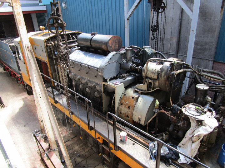 22/5/2021: B142 has had its engine completely stripped and rebuilt and is awaiting return to traffic. Seen in the Wheeldrop Shed.