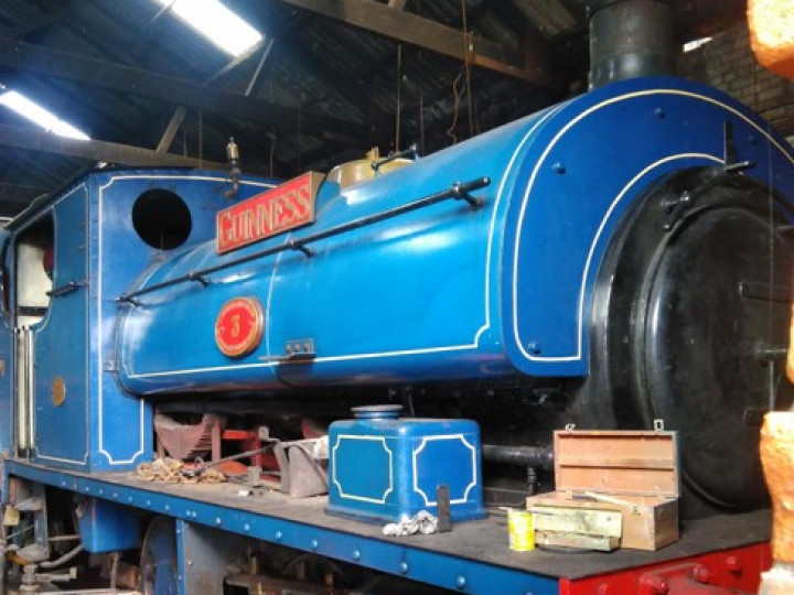 The locomotive fully lined out following kind donations by members, 11/4/2019. (M.Walsh)