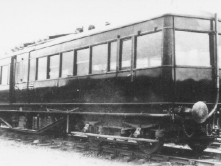 The railcar as it was originally built.