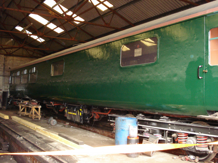 28/7/2007: First top coat of new livery applied.
