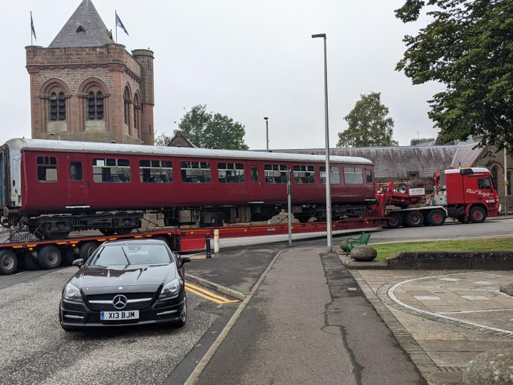 15/8/2022: 5188 leaving Brechin on the trek to Whitehead. (C. Pegg)