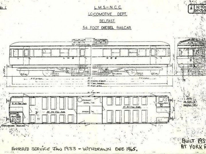 Internal layout of the railcar.