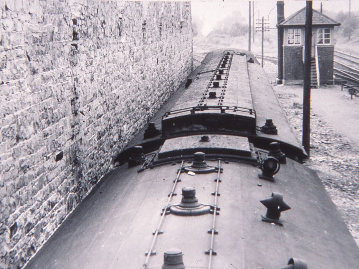 1972: At Sallins, looking along the clerestory of 861. (M.H.C. Baker)