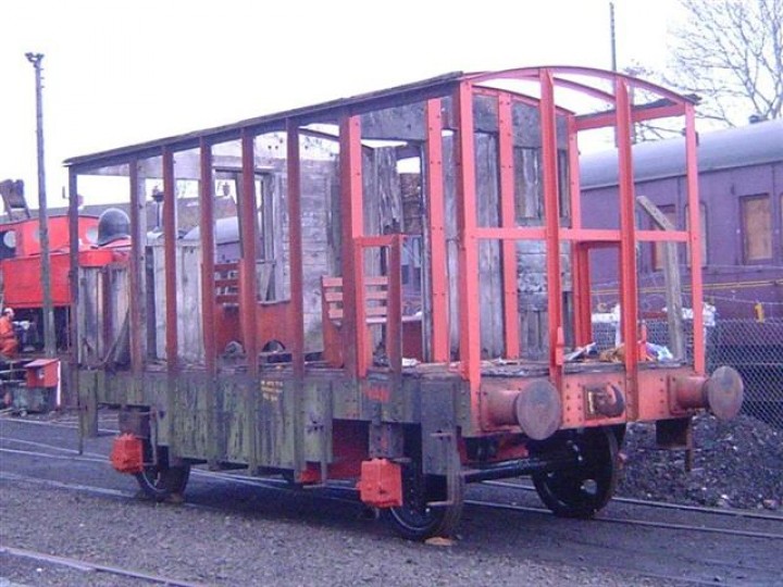 81 at Whitehead, temporarily outside, partway through overhaul in 2007. (C.P.Friel)